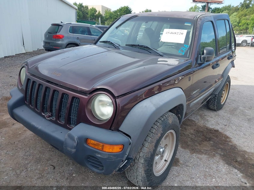 2004 Jeep Liberty VIN 1J4GL48K34W321627 IAAI salvage auction — FRONT END, Salvage (Oklahoma), sold $150 on 2026-07-23 (photo 2)