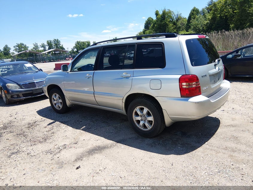 2003 Toyota Highlander VIN JTEHF21A230145190 IAAI salvage auction — NORMAL WEAR, Clear (Maryland), sold $1,850 on 2026-07-16 (photo 3)