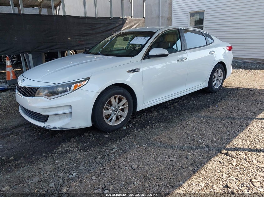 2017 Kia Optima VIN 5XXGT4L36HG160784 IAAI salvage auction — THEFT, Salvage Title, sold $25 on 2026-07-30 (photo 2)