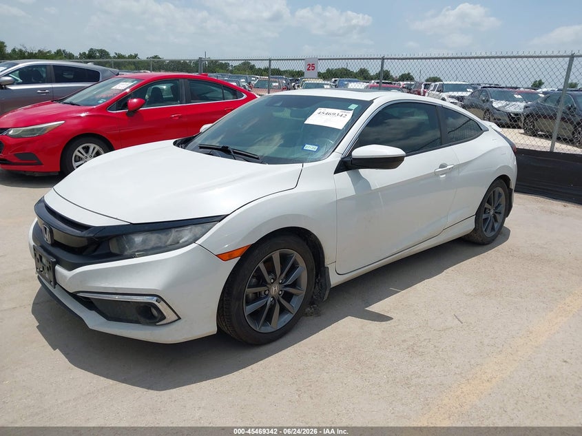 2020 Honda Civic VIN 2HGFC3B30LH351289 IAAI salvage auction — RIGHT FRONT, Salvage (Texas), sold $5,050 on 2026-07-22 (photo 2)