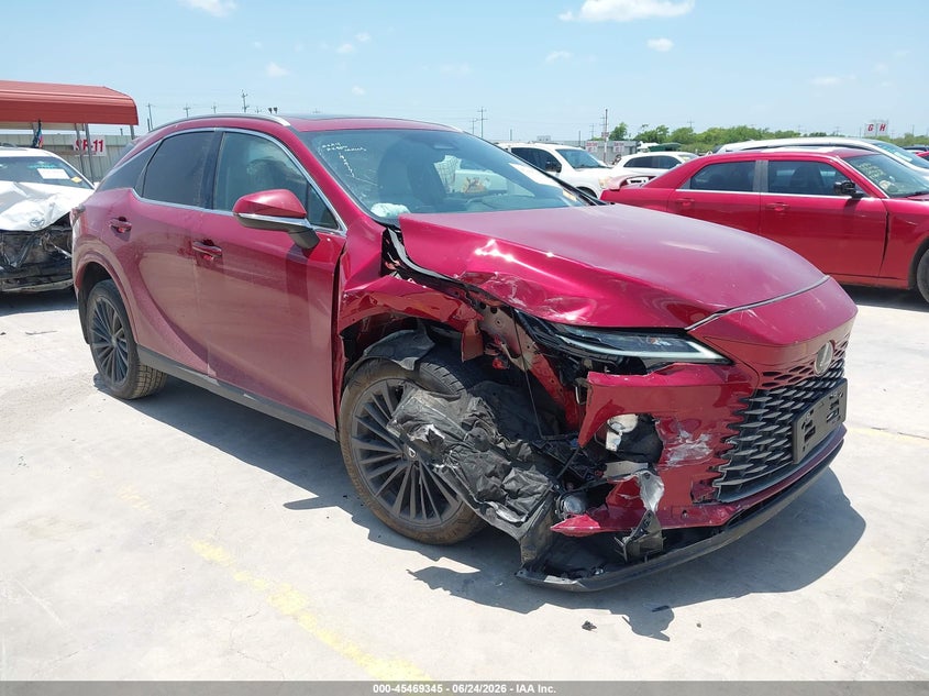 2024 Lexus Rx VIN 2T2BAMBA3RC051722 IAAI salvage auction — RIGHT FRONT, Original (Texas), sold $19,250 on 2026-08-31 (photo 1)