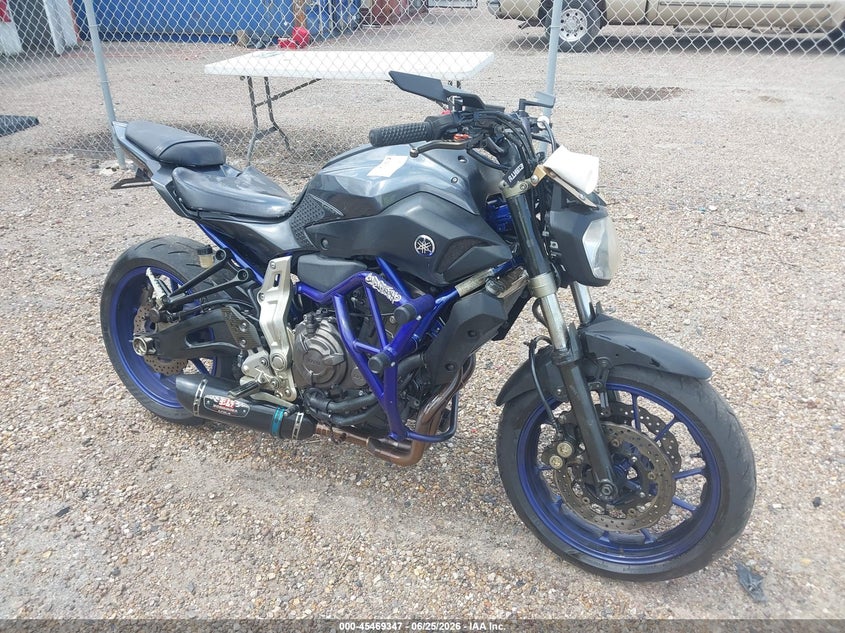 2015 Yamaha Fz VIN JYARM06E9FA000916 IAAI salvage auction — UNKNOWN, Salvage (Texas), sold $2,300 on 2026-07-21 (photo 1)