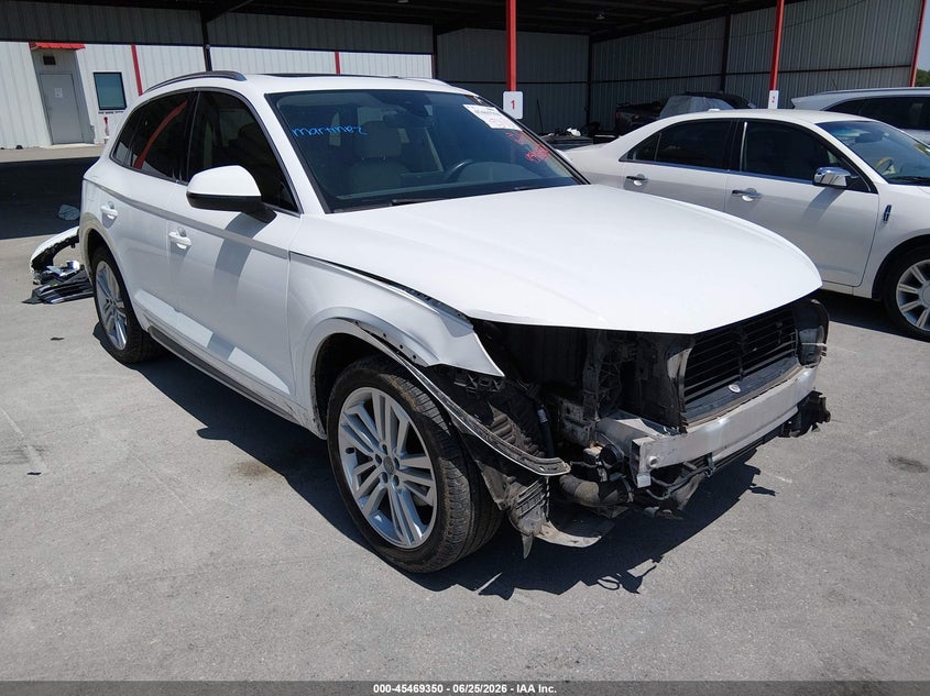 2018 Audi Q5 VIN WA1BNAFY5J2107509 IAAI salvage auction — FRONT END, Salvage (Texas), sold $7,000 on 2026-07-15 (photo 1)