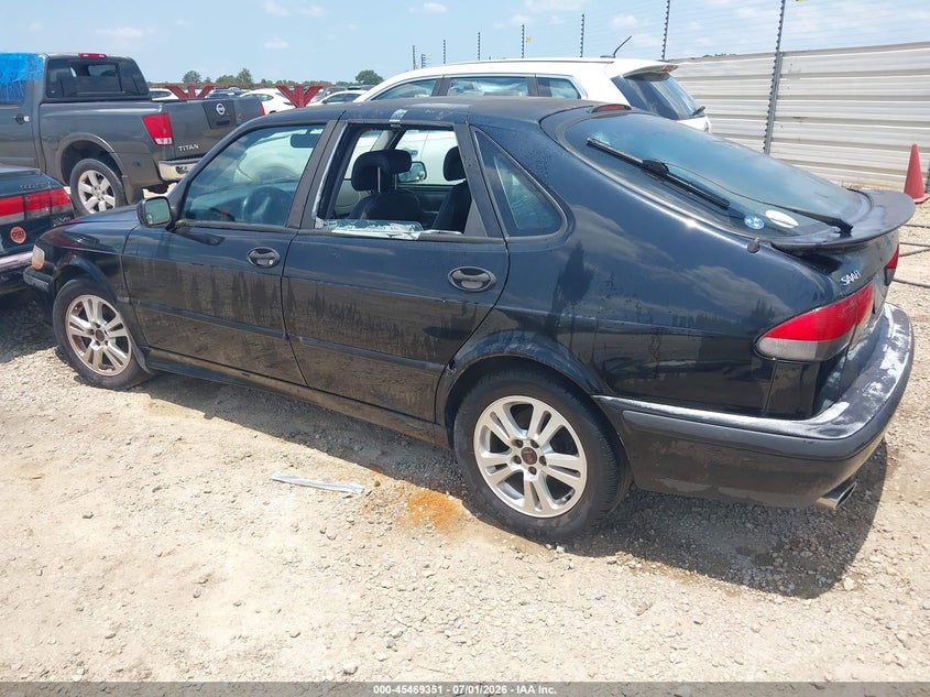 2002 Saab 9-3 VIN YS3DF55K922028516 IAAI salvage auction — NORMAL WEAR, Clear (Alabama), sold $100 on 2026-07-14 (photo 3)