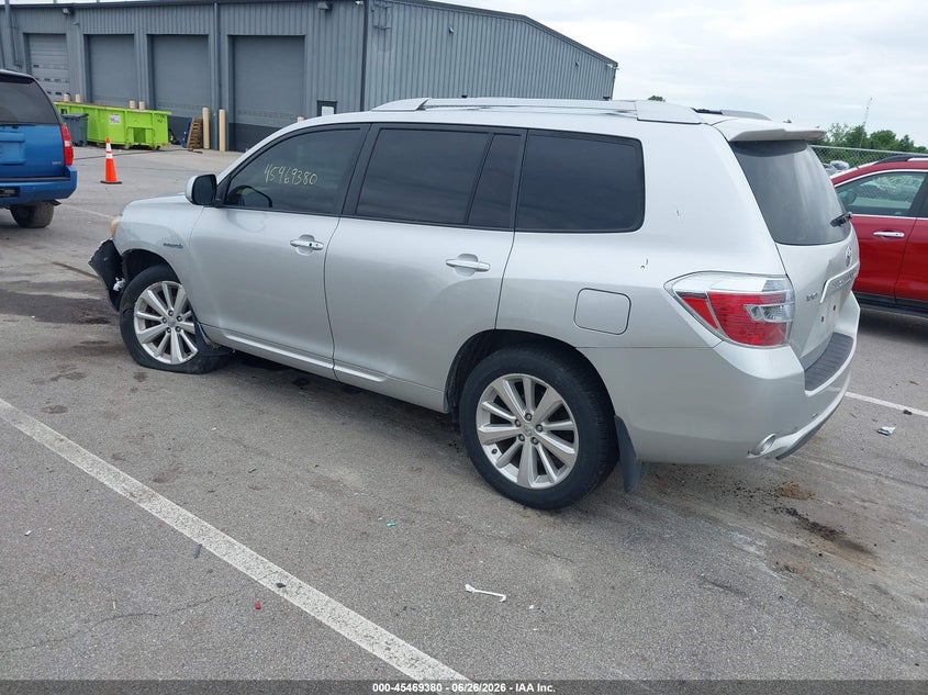 2008 Toyota Highlander hybrid VIN JTEEW41A082025866 IAAI salvage auction — LEFT FRONT, Clear (Indiana), sold $1,200 on 2026-07-31 (photo 3)