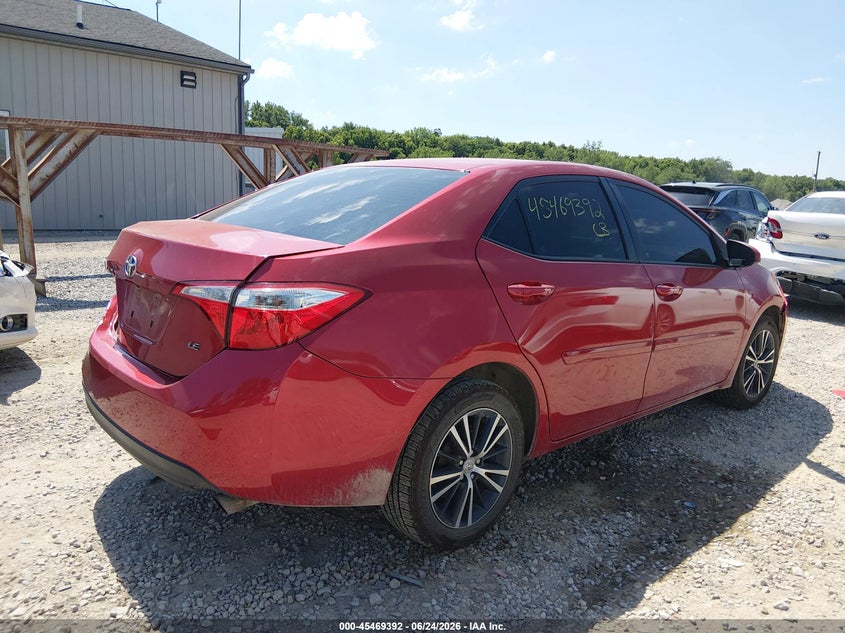 2016 Toyota Corolla VIN 5YFBURHEXGP548878 IAAI salvage auction — FRONT & REAR, Salvage Title, sold $25 on 2026-07-29 (photo 4)