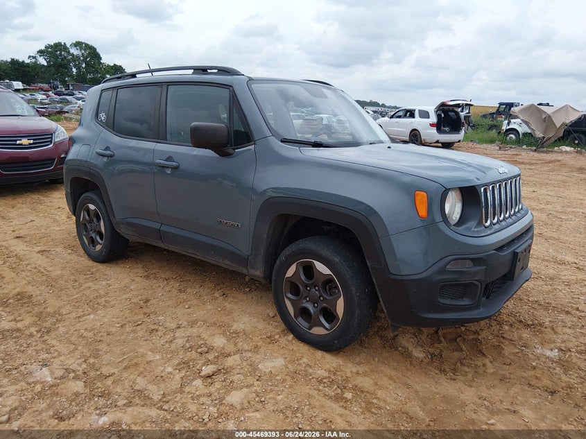 2017 Jeep Renegade VIN ZACCJBAB2HPG05018 IAAI salvage auction — HAIL, Clear (Missouri), sold $2,125 on 2026-08-10 (photo 1)