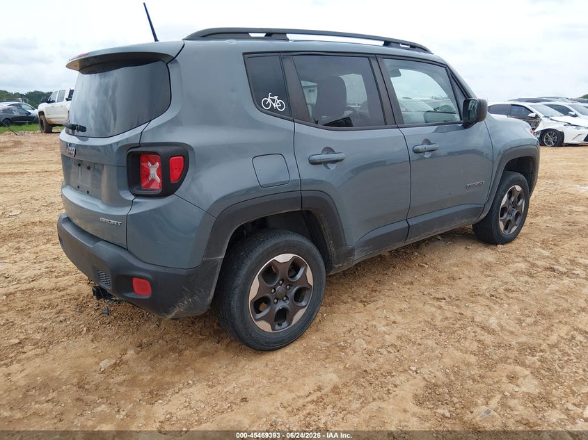 2017 Jeep Renegade VIN ZACCJBAB2HPG05018 IAAI salvage auction — HAIL, Clear (Missouri), sold $2,125 on 2026-08-10 (photo 4)