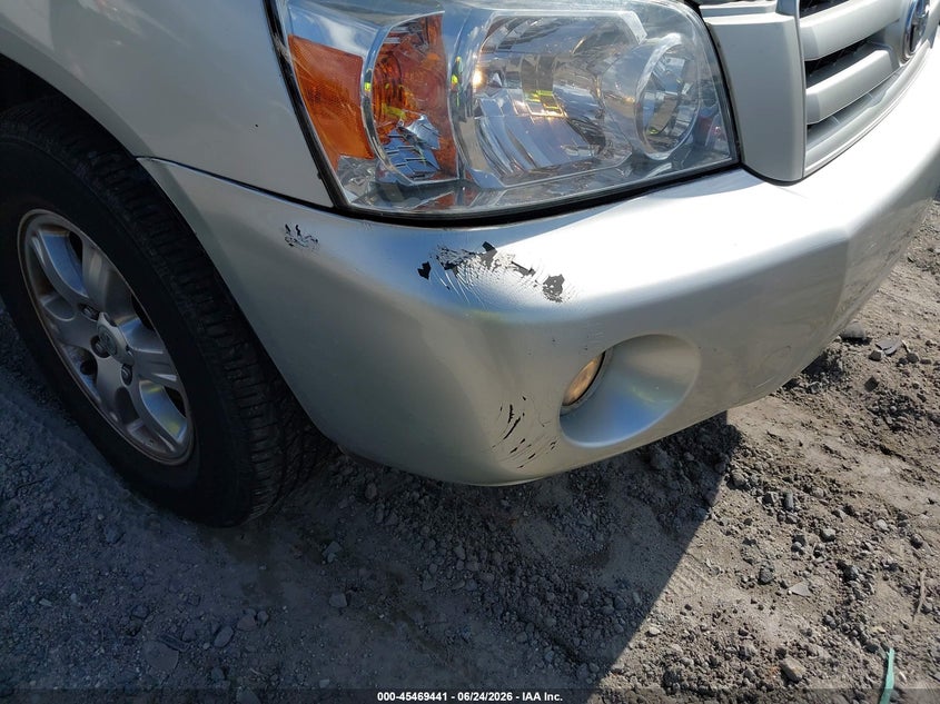 2005 Toyota Highlander VIN JTEGP21A050075135 IAAI salvage auction — NORMAL WEAR, Clear (South Carolina), sold $950 on 2026-07-14 (photo 6)