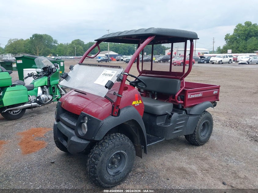 2009 Kawasaki Kaf400 VIN JK1AFEA169B543596 IAAI salvage auction — ELECTRICAL, Bill Of Sale (Indiana), sold $1,550 on 2026-07-08 (photo 2)