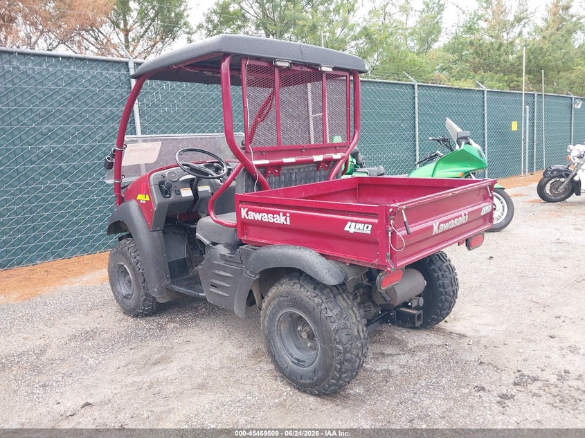 2009 Kawasaki Kaf400 VIN JK1AFEA169B543596 IAAI salvage auction — ELECTRICAL, Bill Of Sale (Indiana), sold $1,550 on 2026-07-08 (photo 3)