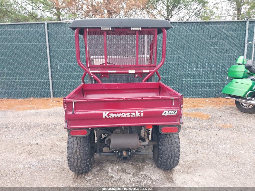 2009 Kawasaki Kaf400 VIN JK1AFEA169B543596 IAAI salvage auction — ELECTRICAL, Bill Of Sale (Indiana), sold $1,550 on 2026-07-08 (photo 6)