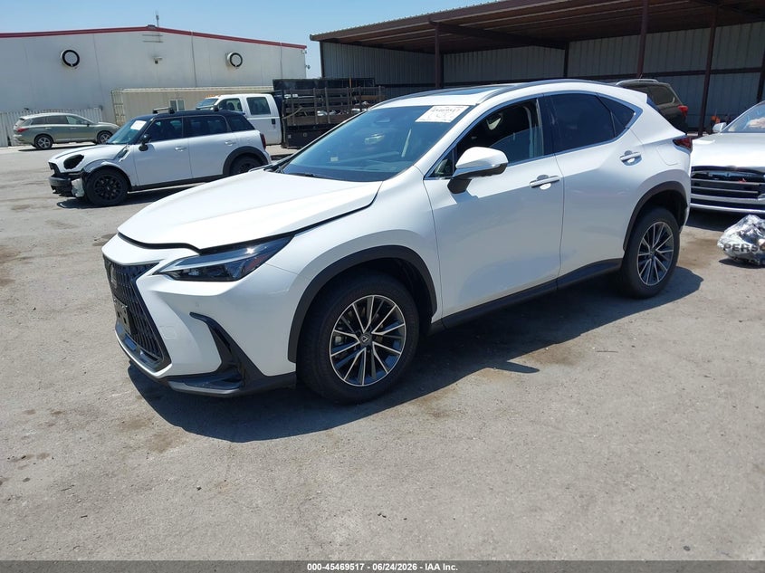 2025 Lexus Nx VIN JTJGKCEZ1S2060178 IAAI salvage auction — RIGHT FRONT, Wait Title, sold $19,700 on 2026-08-19 (photo 2)