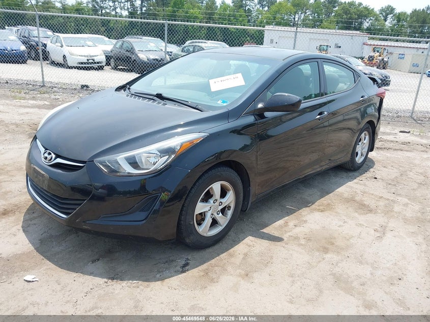 2015 Hyundai Elantra VIN 5NPDH4AE7FH582542 IAAI salvage auction — REAR END, Clear (Virginia), sold $300 on 2026-07-09 (photo 2)