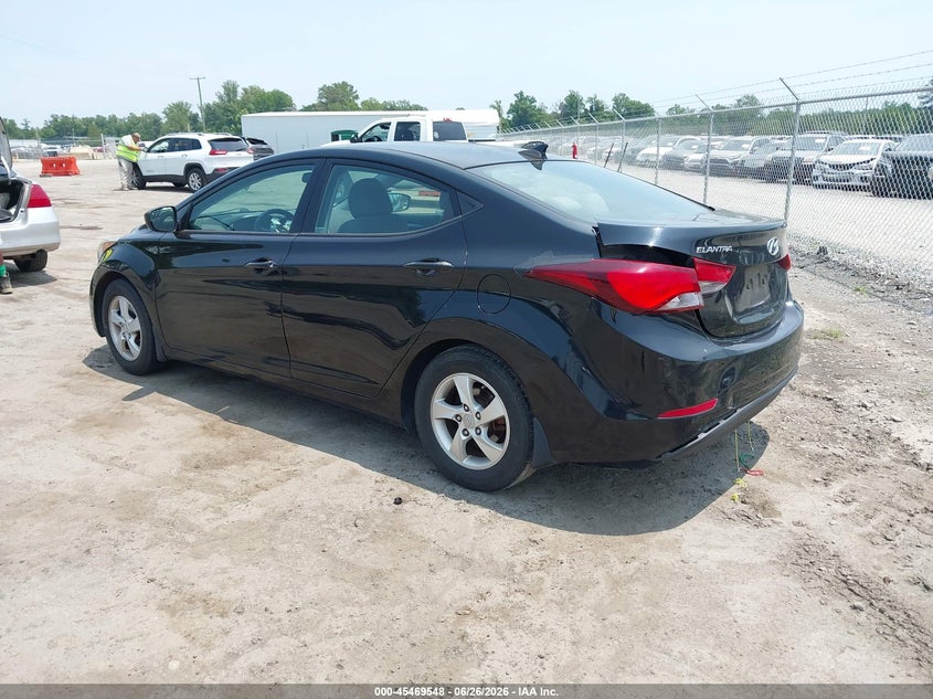 2015 Hyundai Elantra VIN 5NPDH4AE7FH582542 IAAI salvage auction — REAR END, Clear (Virginia), sold $300 on 2026-07-09 (photo 3)