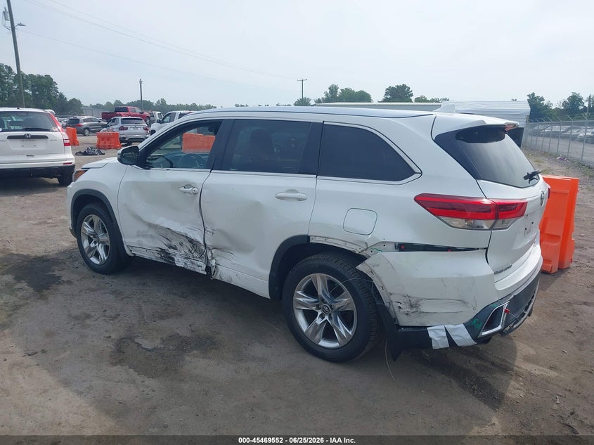 2017 Toyota Highlander VIN 5TDDZRFH4HS375908 IAAI salvage auction — LEFT SIDE, Salvage (Virginia), sold $7,600 on 2026-07-10 (photo 3)