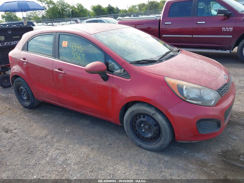 2013 Kia Rio VIN KNADM5A36D6107890 IAAI salvage auction — NORMAL WEAR, Clear (Virginia), sold $275 on 2026-07-21 (photo 1)