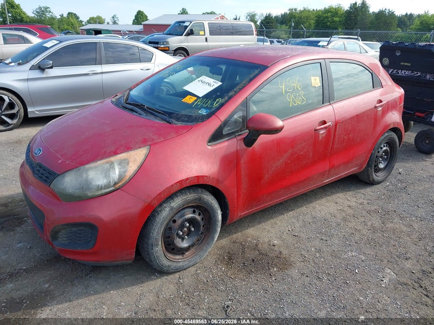 2013 Kia Rio VIN KNADM5A36D6107890 IAAI salvage auction — NORMAL WEAR, Clear (Virginia), sold $275 on 2026-07-21 (photo 2)