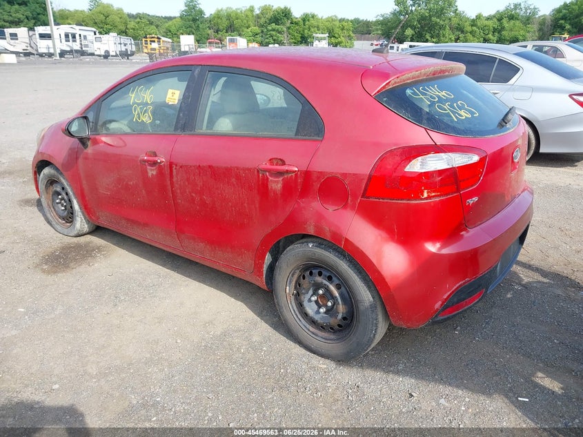 2013 Kia Rio VIN KNADM5A36D6107890 IAAI salvage auction — NORMAL WEAR, Clear (Virginia), sold $275 on 2026-07-21 (photo 3)