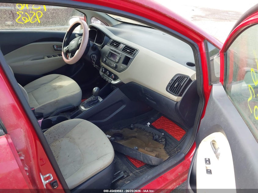 2013 Kia Rio VIN KNADM5A36D6107890 IAAI salvage auction — NORMAL WEAR, Clear (Virginia), sold $275 on 2026-07-21 (photo 5)