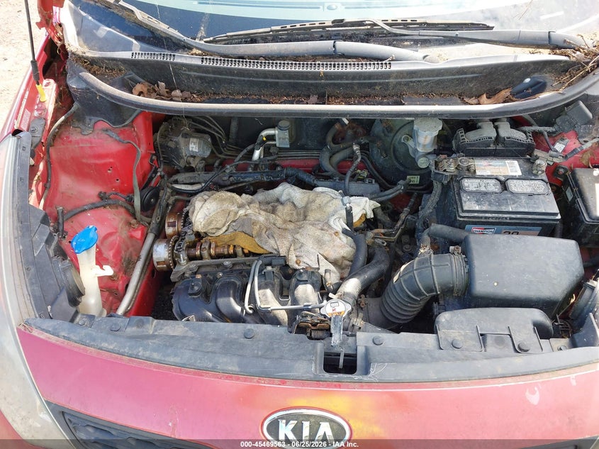 2013 Kia Rio VIN KNADM5A36D6107890 IAAI salvage auction — NORMAL WEAR, Clear (Virginia), sold $275 on 2026-07-21 (photo 6)
