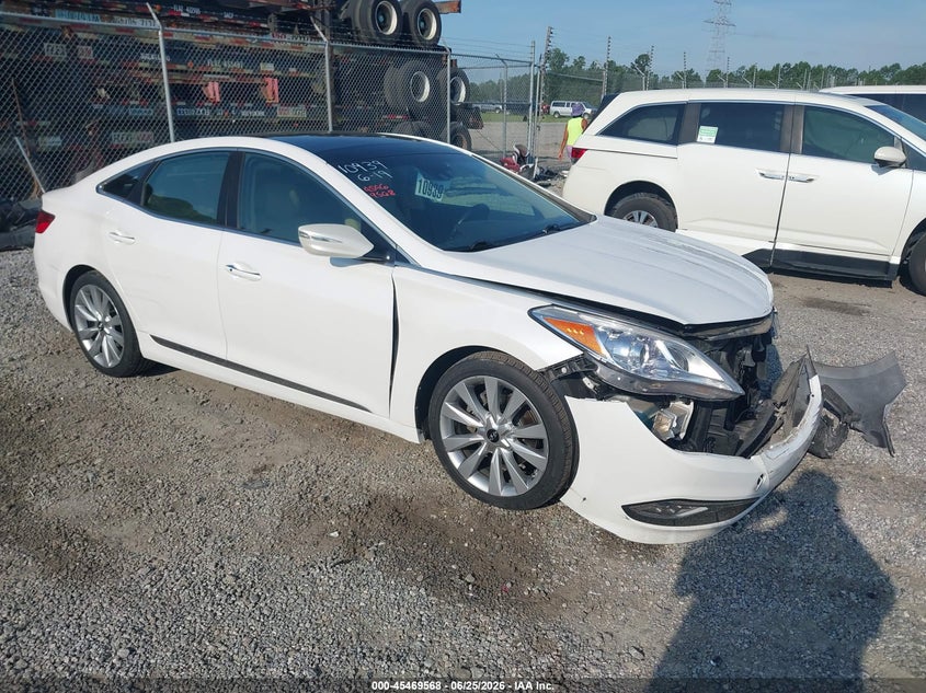 2015 Hyundai Azera VIN KMHFH4JG3FA432778 IAAI salvage auction — FRONT END, Salvage Title, sold $2,600 on 2026-07-16 (photo 1)
