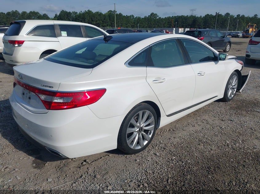 2015 Hyundai Azera VIN KMHFH4JG3FA432778 IAAI salvage auction — FRONT END, Salvage Title, sold $2,600 on 2026-07-16 (photo 4)