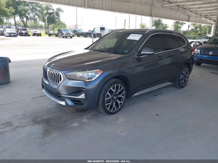 2021 BMW X1 VIN WBXJG7C03M5S26677 IAAI salvage auction — RIGHT REAR, Salvage Title, sold $5,300 on 2026-07-29 (photo 2)