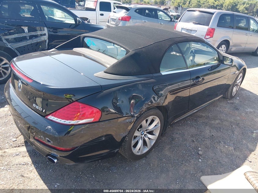 2008 BMW 6 series VIN WBAEB53538CX63996 IAAI salvage auction — RIGHT REAR, Clear (Tennessee), sold $1,500 on 2026-07-30 (photo 4)