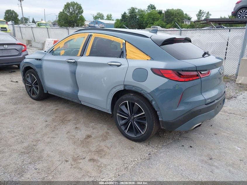 2023 Infiniti Qx55 VIN 3PCAJ5JR5PF107181 IAAI salvage auction — LEFT FRONT, Salvage Title, sold $8,300 on 2026-08-24 (photo 3)