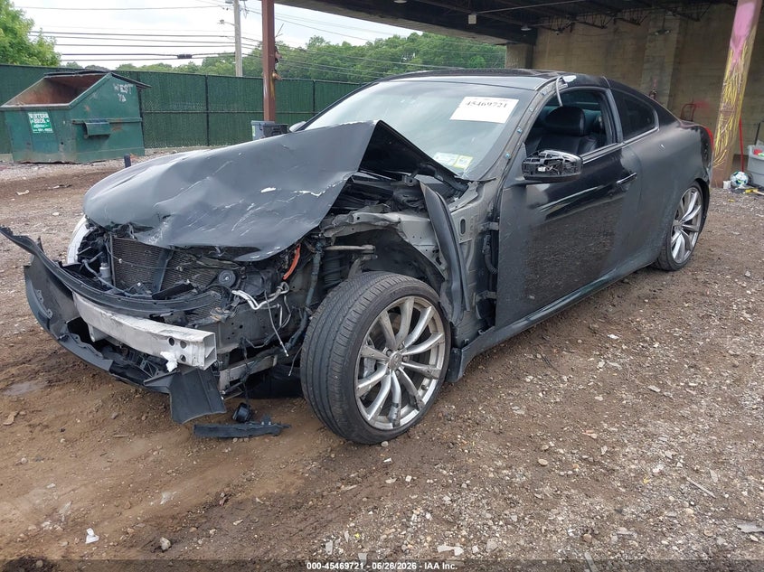 2008 Infiniti G37 VIN JNKCV64E38M122006 IAAI salvage auction — FRONT END, Mv-907A (New York), sold $425 on 2026-07-14 (photo 2)