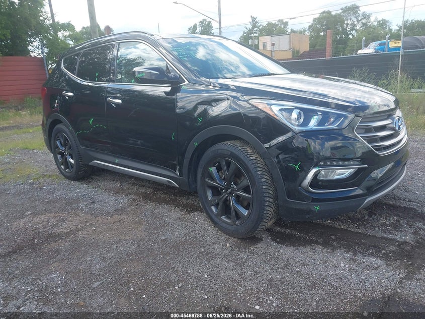 2017 Hyundai Santa fe VIN 5XYZWDLA1HG451333 IAAI salvage auction — LEFT & RIGHT, Clear (Michigan), sold $4,700 on 2026-07-09 (photo 1)
