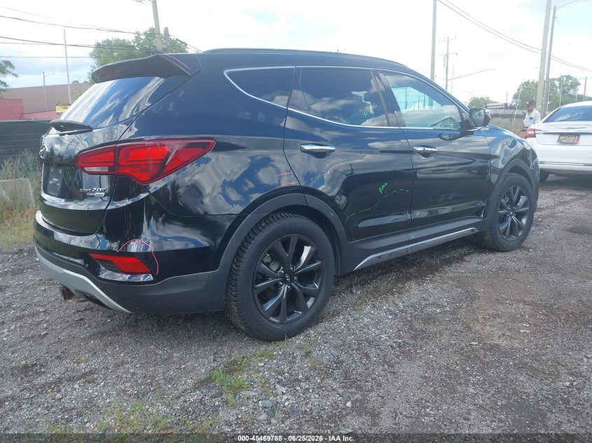 2017 Hyundai Santa fe VIN 5XYZWDLA1HG451333 IAAI salvage auction — LEFT & RIGHT, Clear (Michigan), sold $4,700 on 2026-07-09 (photo 4)
