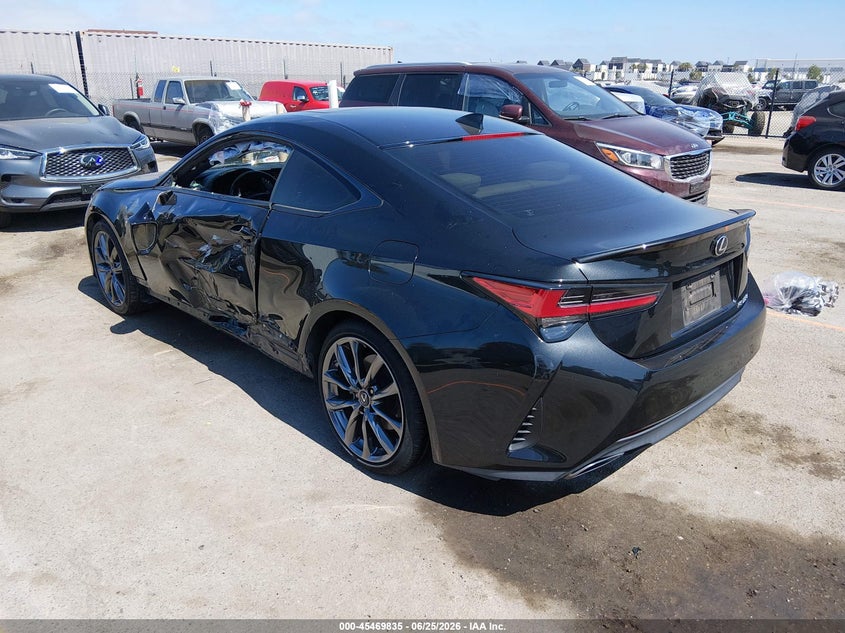 2022 Lexus Rc VIN JTHGZ5BC7N5025317 IAAI salvage auction — SIDE, Salvage Title, sold $12,400 on 2026-08-20 (photo 3)