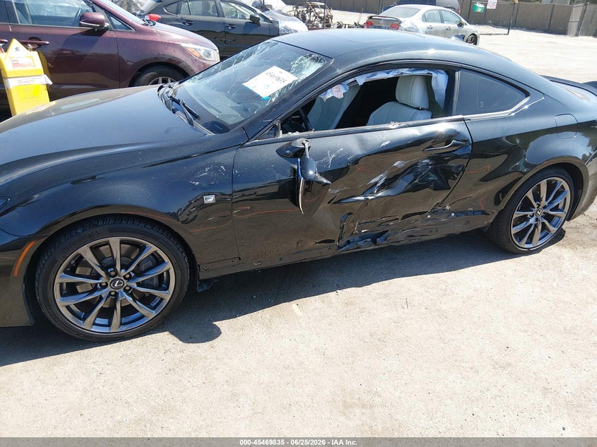 2022 Lexus Rc VIN JTHGZ5BC7N5025317 IAAI salvage auction — SIDE, Salvage Title, sold $12,400 on 2026-08-20 (photo 6)