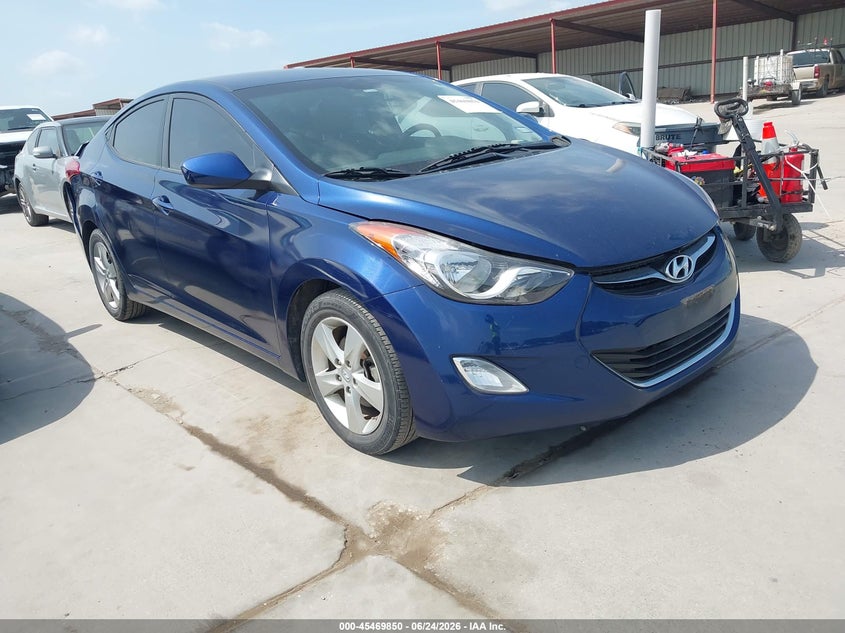 2013 Hyundai Elantra VIN KMHDH4AE5DU748667 IAAI salvage auction — NORMAL WEAR, Original (Texas), sold $1,475 on 2026-07-28 (photo 1)