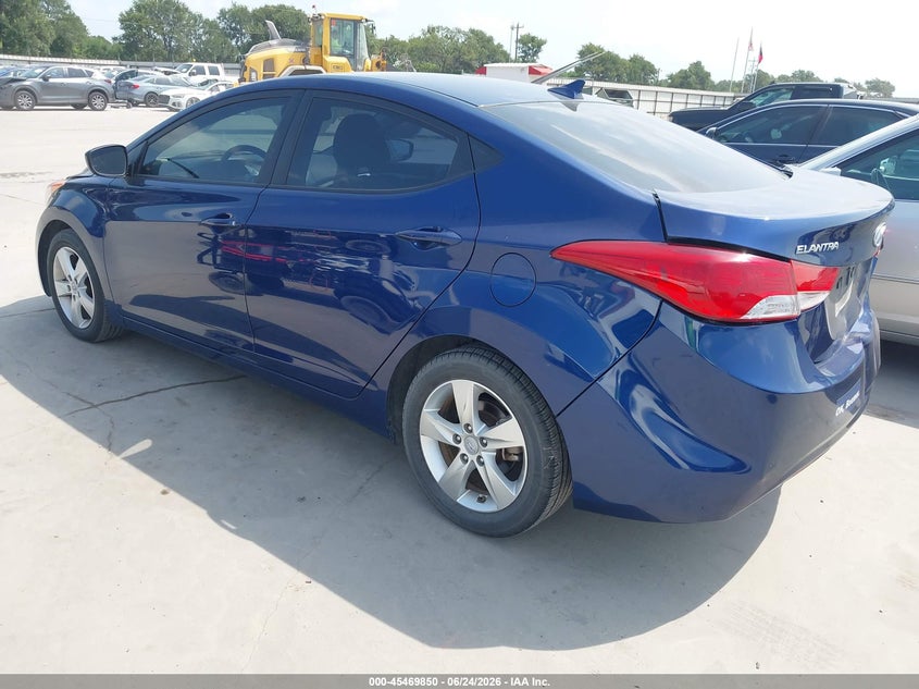2013 Hyundai Elantra VIN KMHDH4AE5DU748667 IAAI salvage auction — NORMAL WEAR, Original (Texas), sold $1,475 on 2026-07-28 (photo 3)