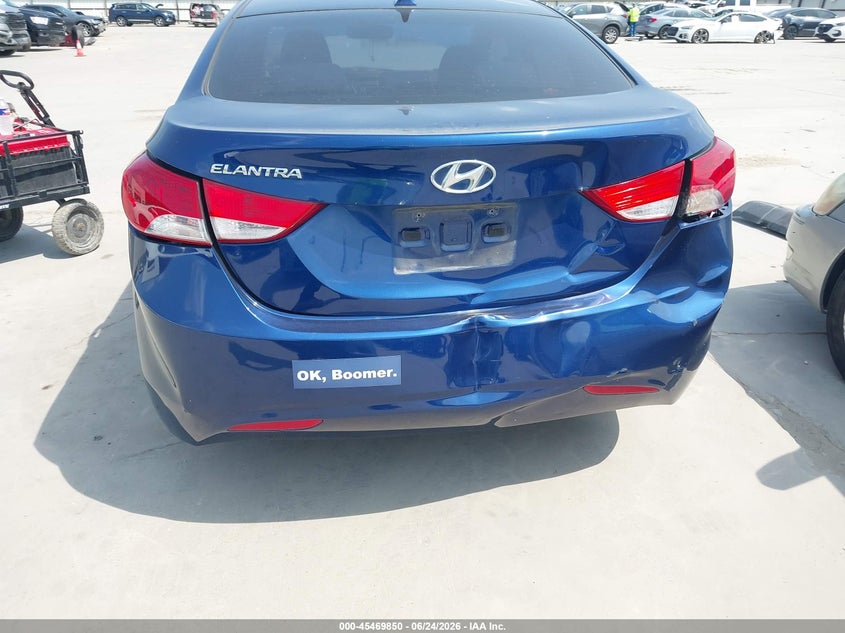 2013 Hyundai Elantra VIN KMHDH4AE5DU748667 IAAI salvage auction — NORMAL WEAR, Original (Texas), sold $1,475 on 2026-07-28 (photo 6)