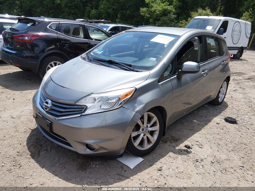 2014 Nissan Versa VIN 3N1CE2CPXEL379038 IAAI salvage auction — FRONT END, Clear (Massachusetts), sold $900 on 2026-07-09 (photo 2)
