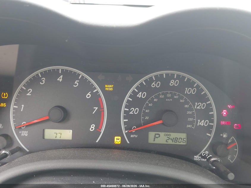 2011 Toyota Corolla VIN JTDBU4EE0B9152772 IAAI salvage auction — SUSPENSION, Salvage (Rhode Island), sold $1,100 on 2026-07-28 (photo 7)