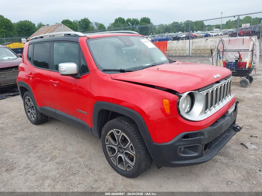 2016 Jeep Renegade VIN ZACCJBDT0GPD72212 IAAI salvage auction — FRONT END, Wait Title, sold $425 on 2026-08-06 (photo 1)
