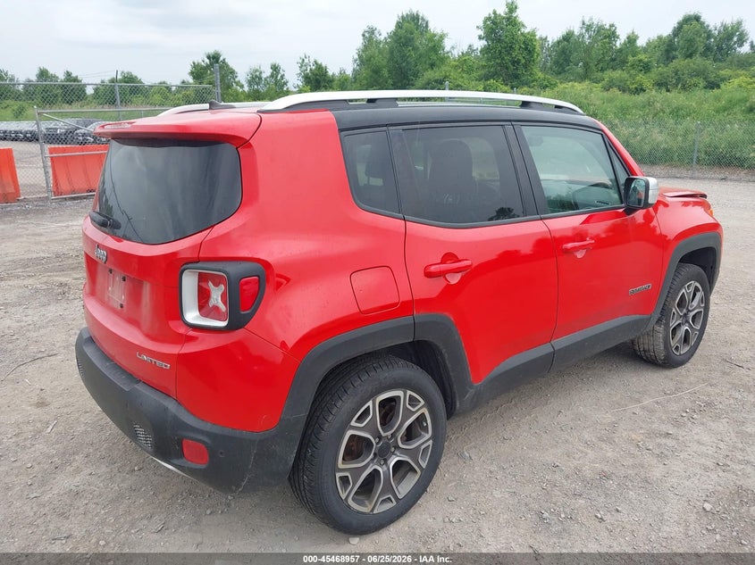 2016 Jeep Renegade VIN ZACCJBDT0GPD72212 IAAI salvage auction — FRONT END, Wait Title, sold $425 on 2026-08-06 (photo 4)
