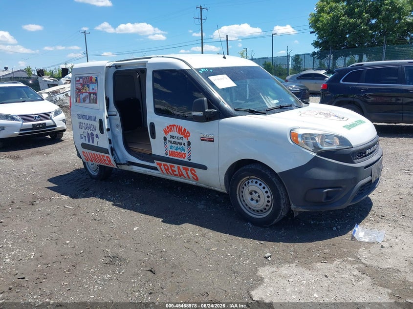 2019 Ram Promaster city VIN ZFBHRFABXK6M88825 IAAI salvage auction — LEFT & RIGHT, Salvage Title, sold $1,950 on 2026-07-16 (photo 1)