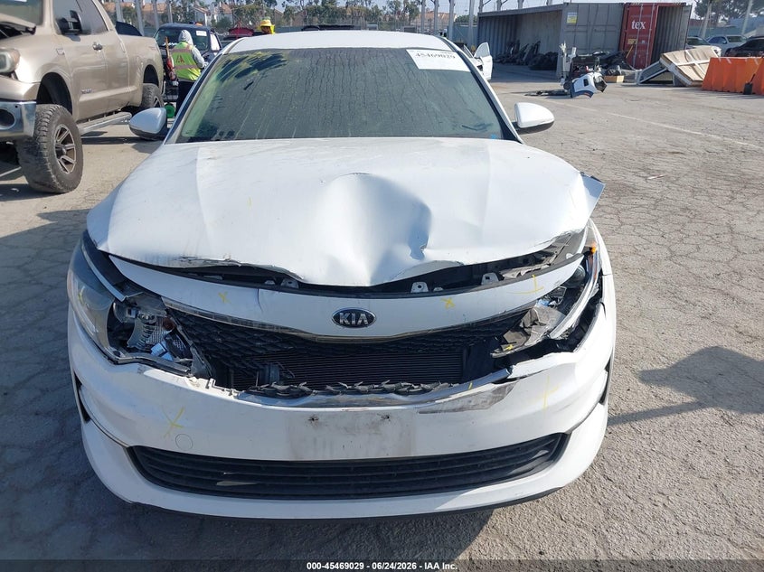 2016 Kia Optima VIN KNAGT4L31G5100962 IAAI salvage auction — FRONT & REAR, Salvage (California), sold $1,000 on 2026-07-25 (photo 6)