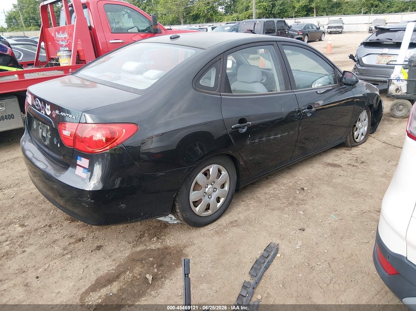 2008 Hyundai Elantra VIN KMHDU46D68U440392 IAAI salvage auction — REAR END, Salvage (Ohio), sold $300 on 2026-07-16 (photo 4)