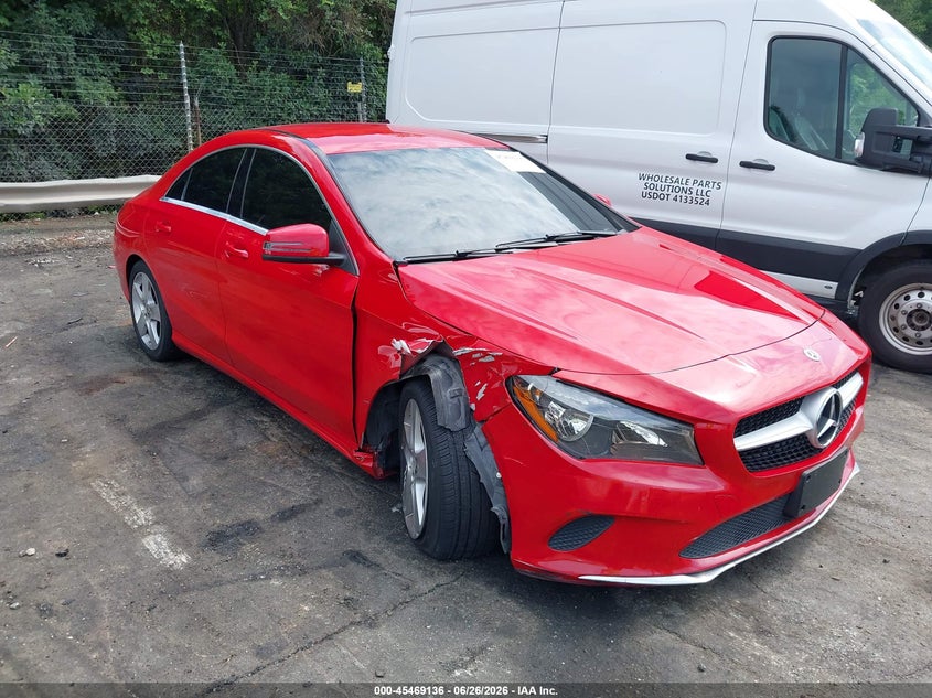 2018 Mercedes-benz Cla-klasse VIN WDDSJ4EB7JN549731 IAAI salvage auction — RIGHT FRONT, Wait Title, sold $3,750 on 2026-08-21 (photo 1)