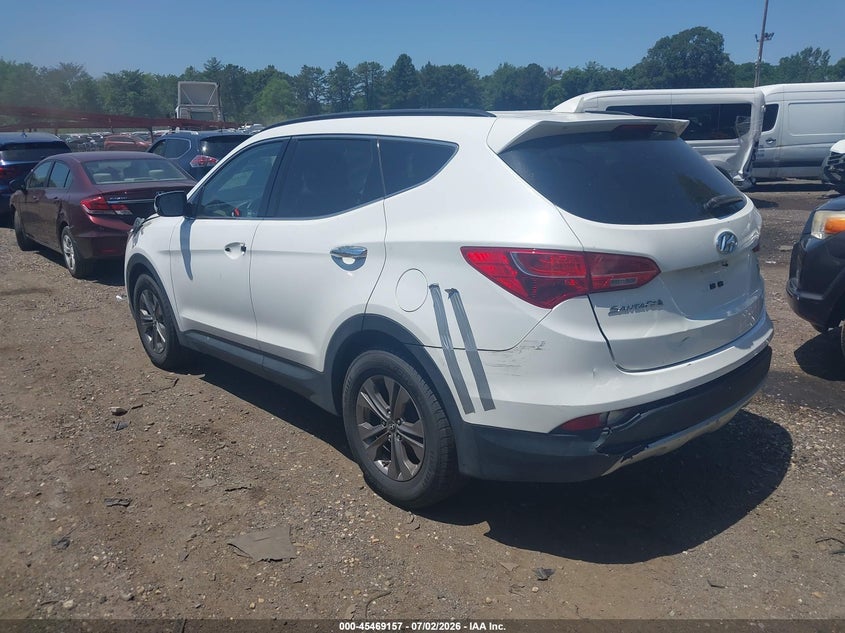 2013 Hyundai Santa fe VIN 5XYZUDLB1DG017275 IAAI salvage auction — ENGINE BURN, Mv-907A (New York), sold $525 on 2026-07-28 (photo 3)