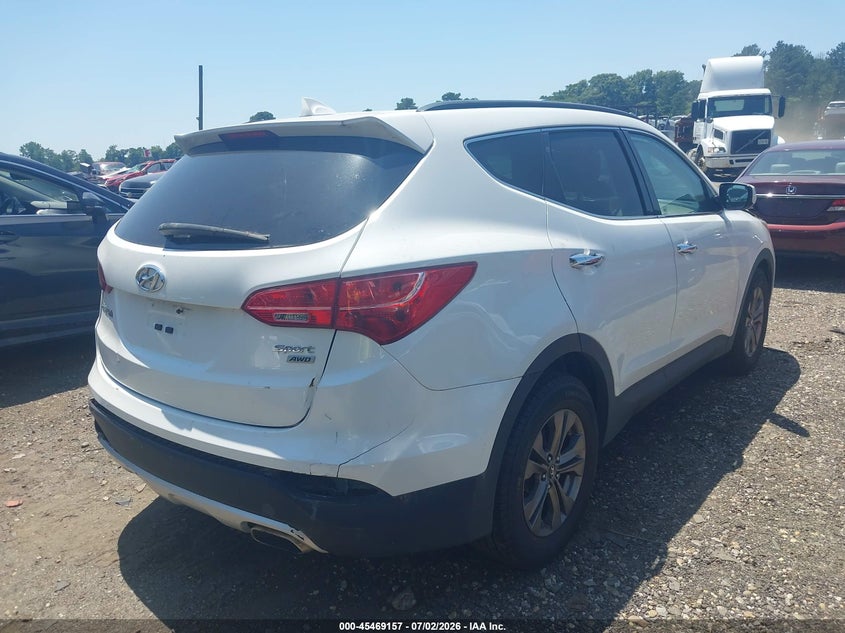 2013 Hyundai Santa fe VIN 5XYZUDLB1DG017275 IAAI salvage auction — ENGINE BURN, Mv-907A (New York), sold $525 on 2026-07-28 (photo 4)