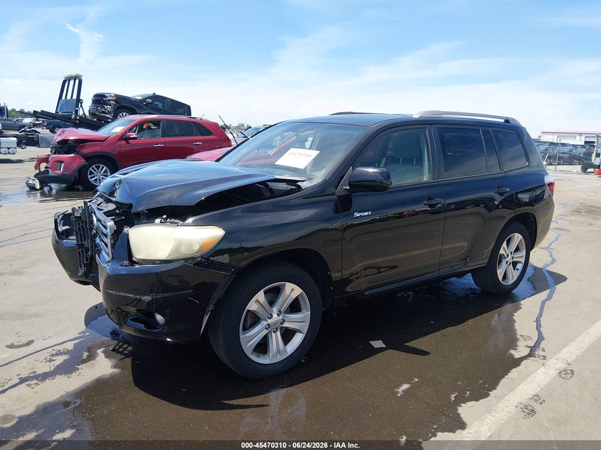 2008 Toyota Highlander VIN JTEDS43AX82055378 IAAI salvage auction — FRONT END, Salvage (North Carolina), sold $25 on 2026-07-29 (photo 2)