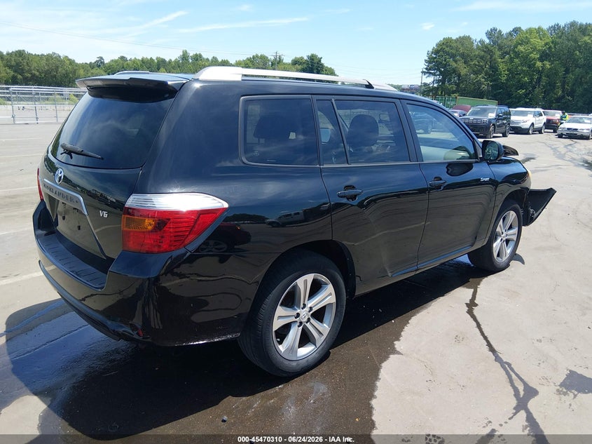 2008 Toyota Highlander VIN JTEDS43AX82055378 IAAI salvage auction — FRONT END, Salvage (North Carolina), sold $25 on 2026-07-29 (photo 4)